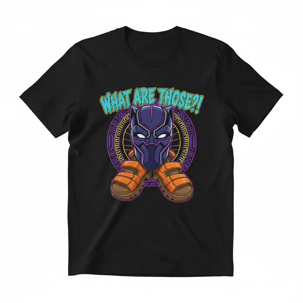 Black Panther 'What Are Those?!' Essential T-Shirt – Durable, Fade-Resistant & Perfect Fit