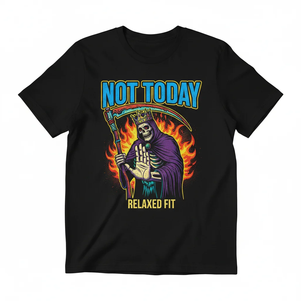 Game of Thrones 'Not Today' Relaxed Fit T-Shirt – Durable, Fade-Resistant Comfort