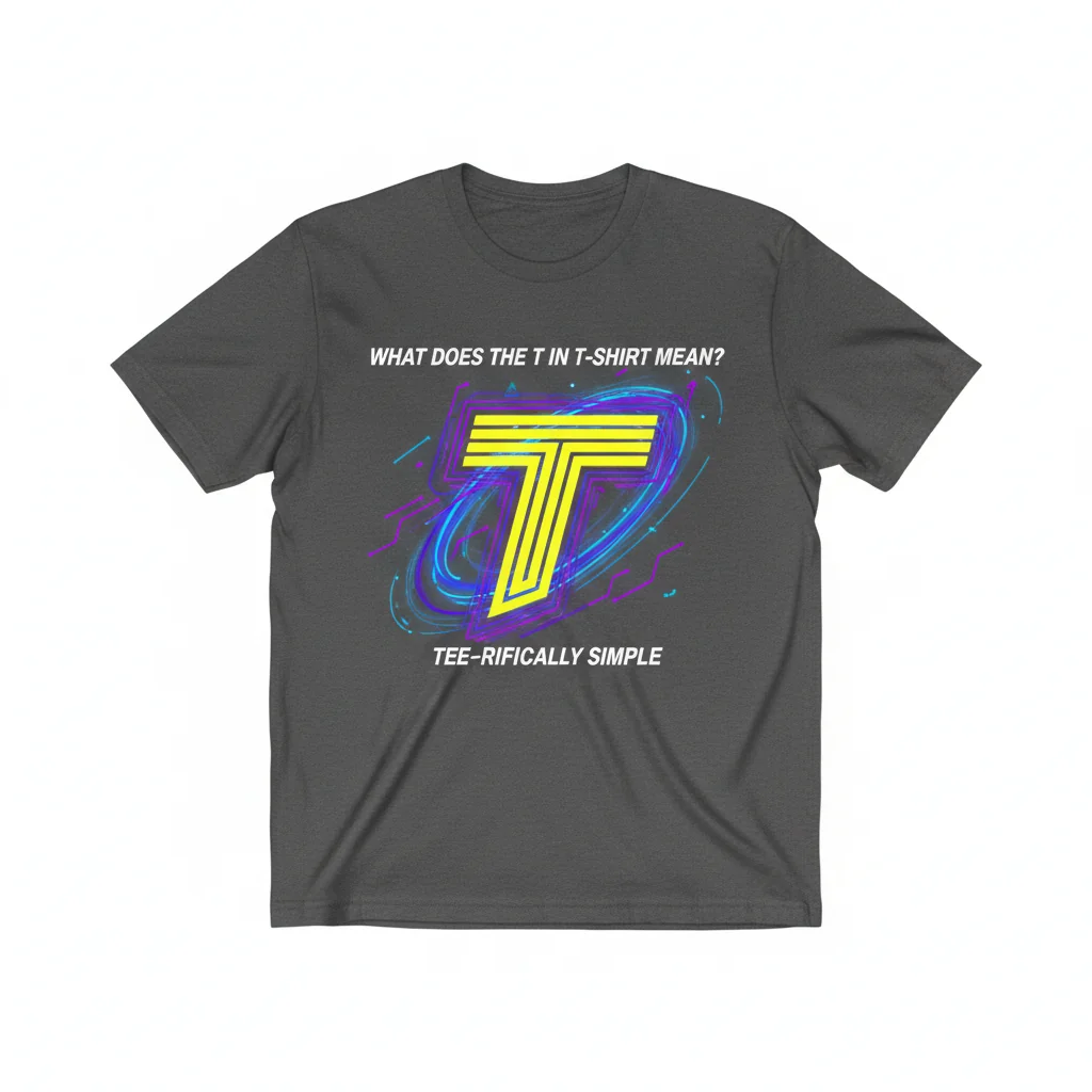 Essential 'What Does The T in T-Shirt Mean' Graphic Tee - Soft Cotton, Retail Fit