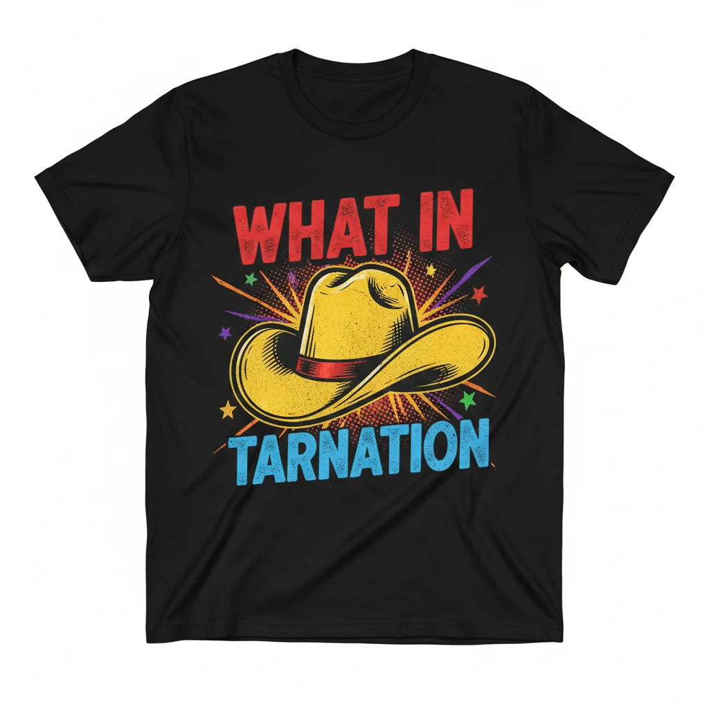 What in Tarnation Meme Cowboy Hat Essential T-Shirt - Funny Western Humor Graphic Tee