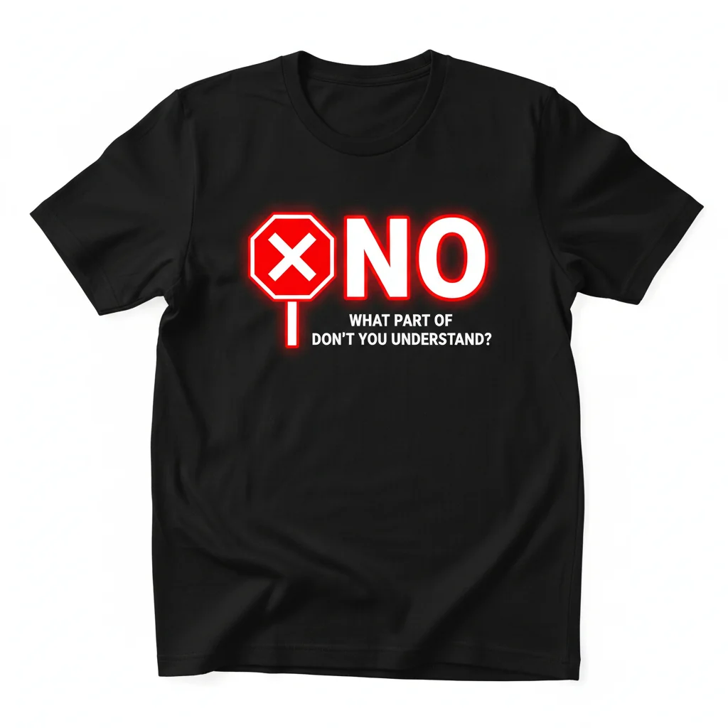 Embrace Your Boundaries: The 'What Part of No' Essential Tee