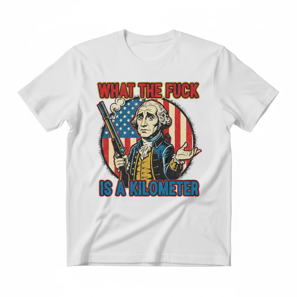 The 'What The Fuck Is A Kilometer' American Spirit Essential Tee