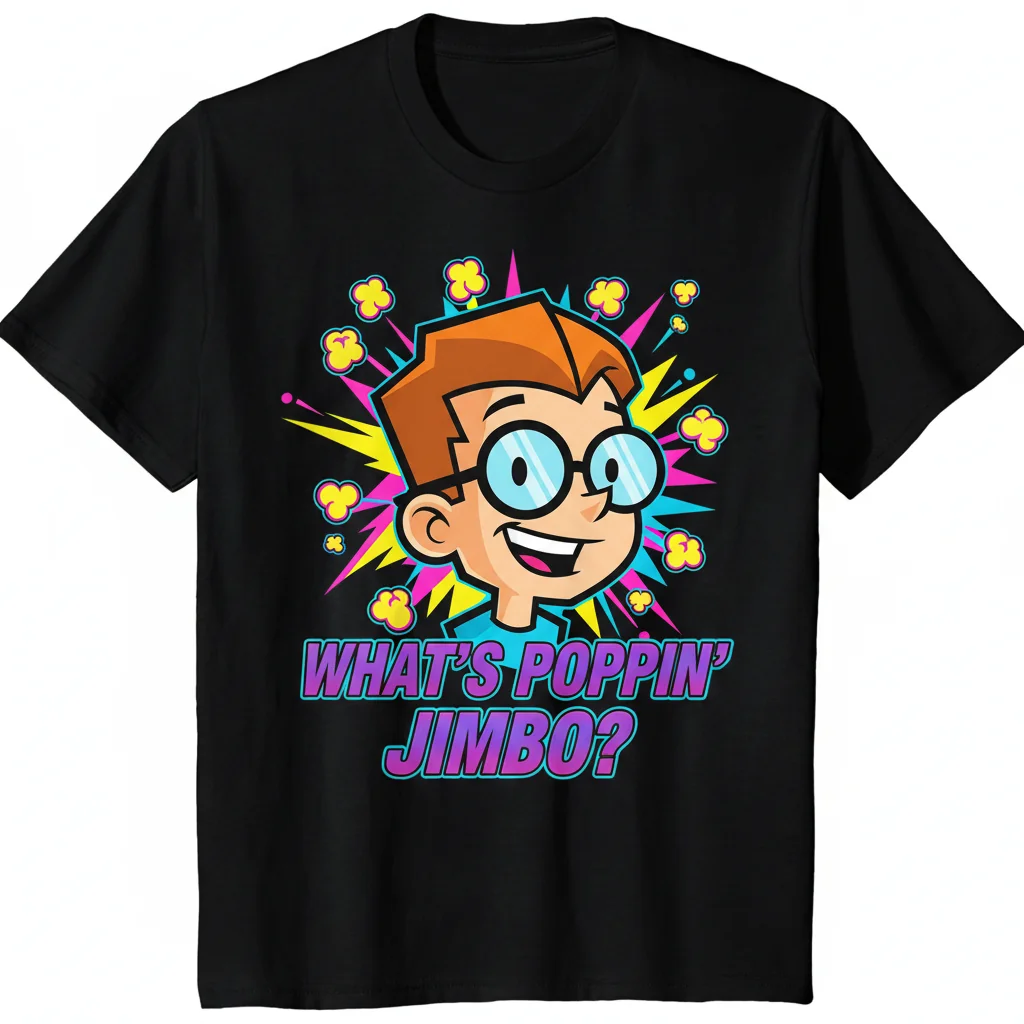 Poppin' Jimbo: Embrace the Vibe - Essential Meme Tee