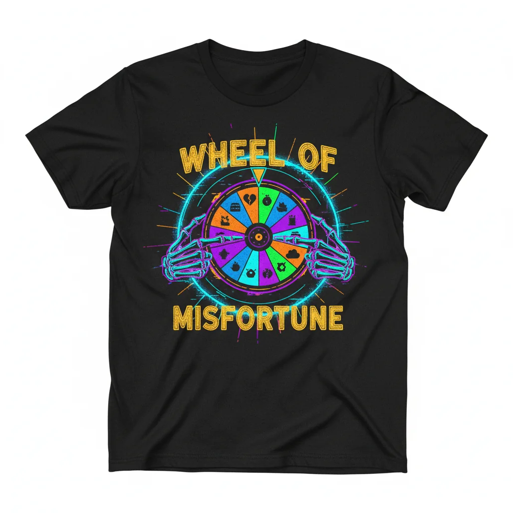 Wheel of Misfortune: Skeleton Hands Graphic Tee