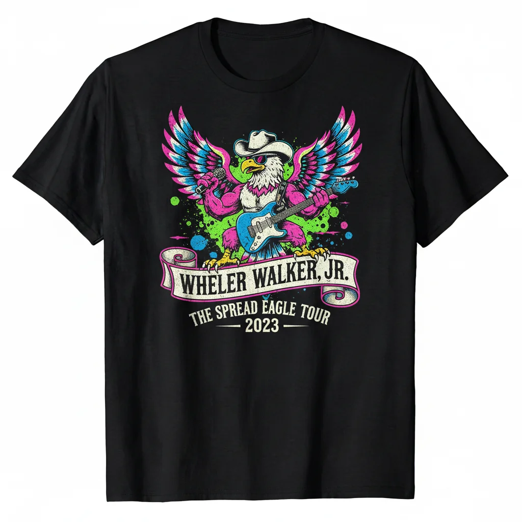 Wheeler Walker, Jr. 2023 Spread Eagle Tour – Iconic Heavyweight Tee