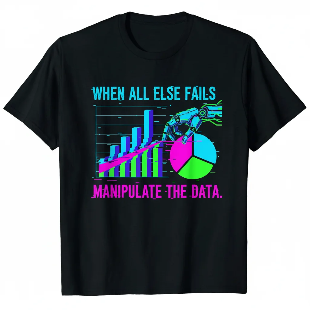 The "When All Else Fails, Manipulate the Data" Premium Unisex Tee – Data-Driven Durability