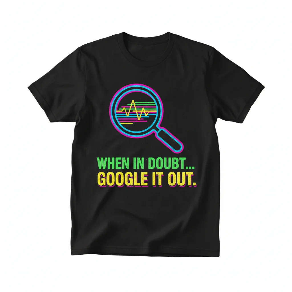 When In Doubt, Google It Out T-Shirt – Essential Search Engine Tee for Tech Enthusiasts