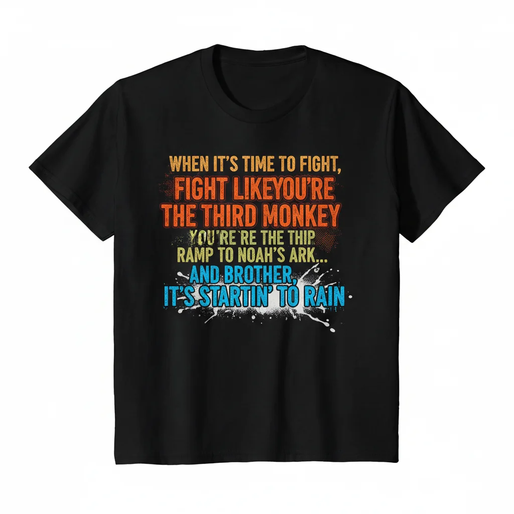 Third Monkey Noah's Ark Quote T-Shirt