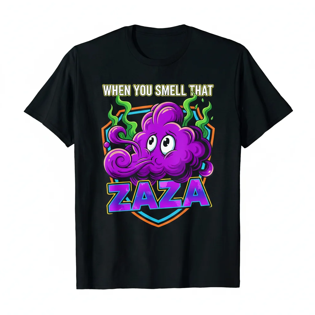 Zaza Purple Blob Essential T-Shirt: A Whimsical Embrace