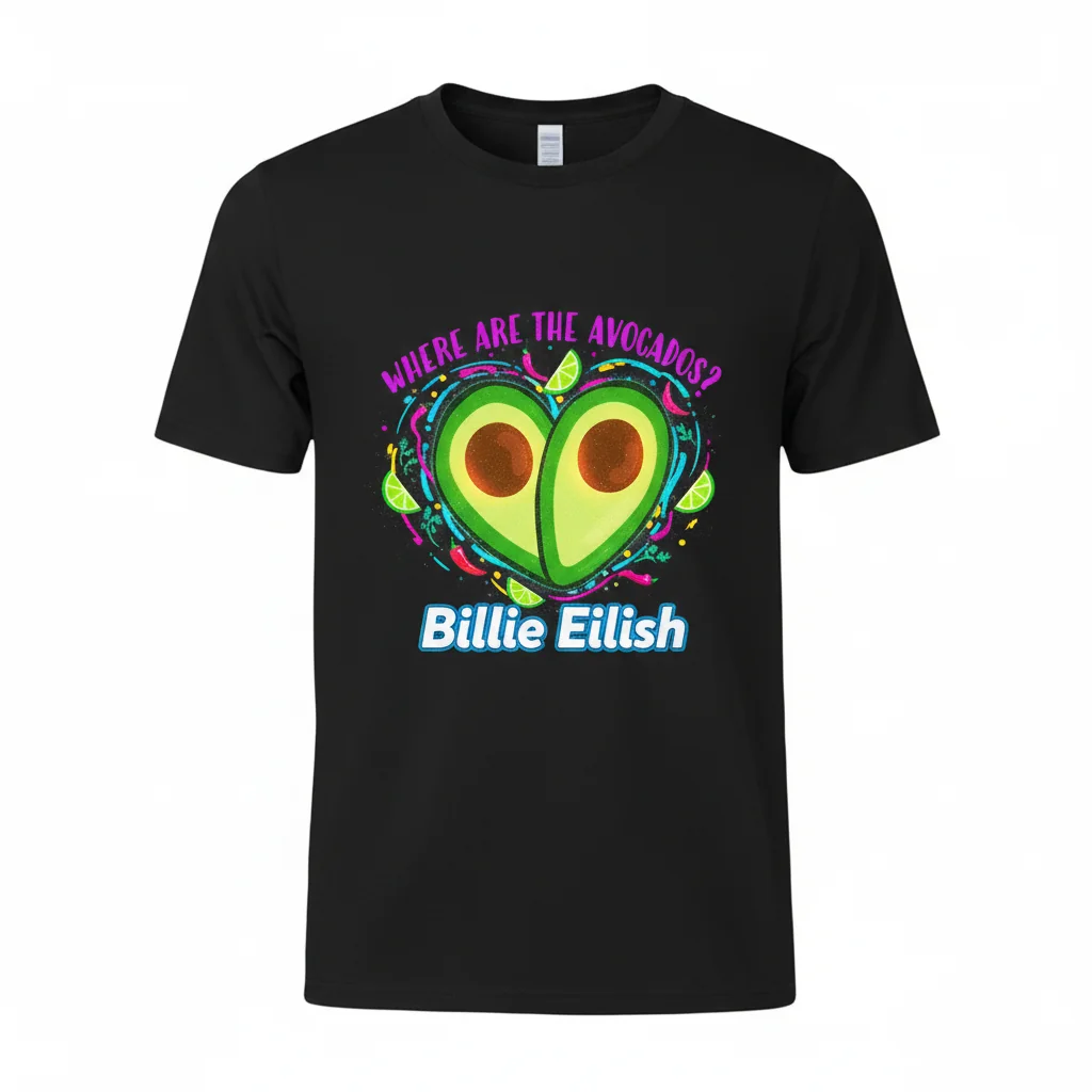 “Where Are The Avocados?” – Billie Eilish Inspired Essential Tee