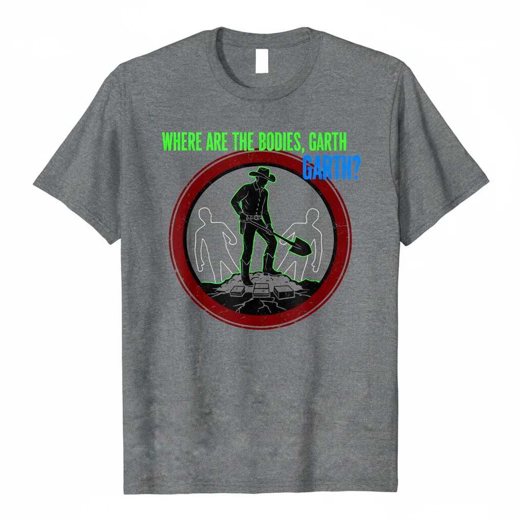 Durable & Comfortable "Where are the bodies, Garth?" Essential T-Shirt – Fade Resistant