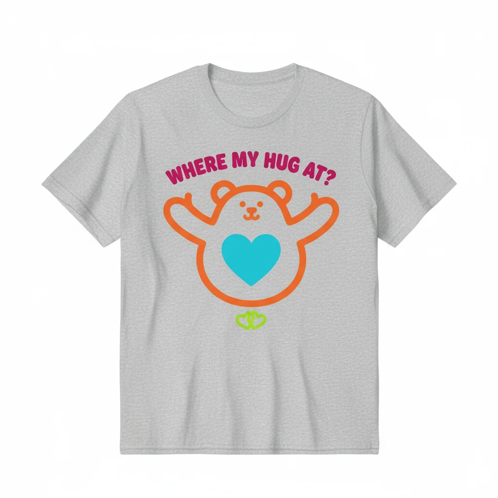 Where My Hug At Shirt – Super Soft & Comfy Tee