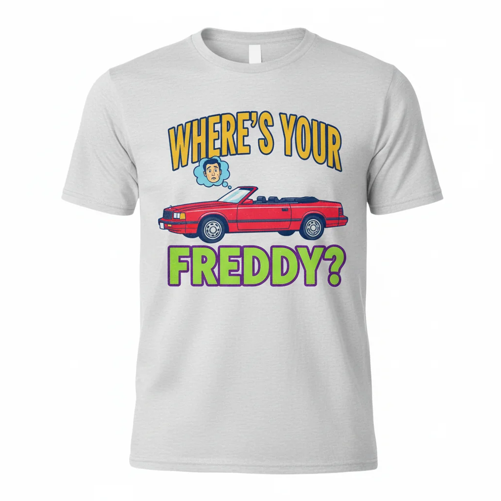 Where's Your LeBaron, Freddy? Vintage Movie Quote T-Shirt