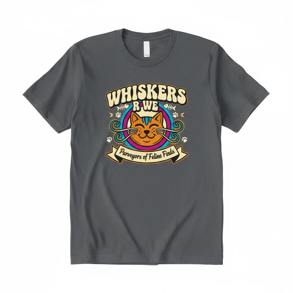 Whiskers R We Essential T-Shirt – Premium Ring-Spun Cotton Tee for Cat Lovers