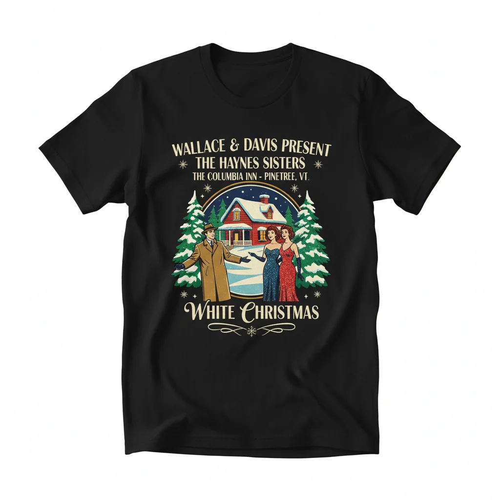 White Christmas Haynes Sisters Columbia Inn Vintage Tee