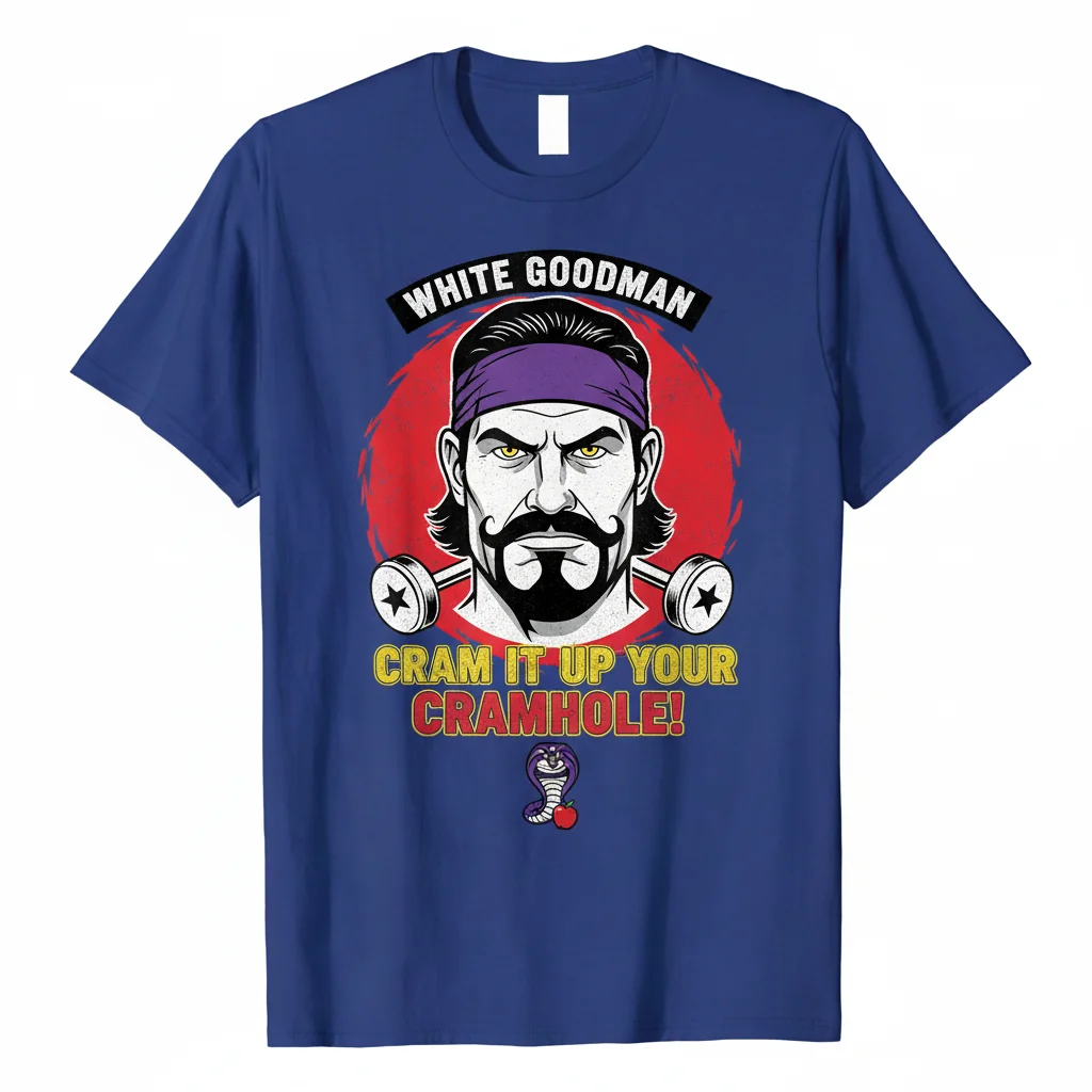 White Goodman "Cram It Up Your Cramhole!" – Ultra-Durable Essential T-Shirt