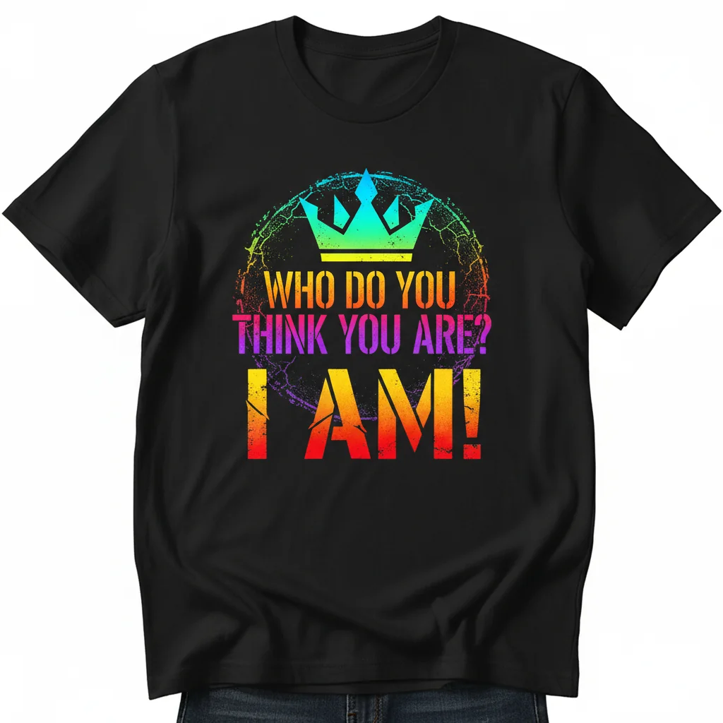Durable & Fade-Resistant "Who Do You Think You Are? I Am!" Essential T-Shirt