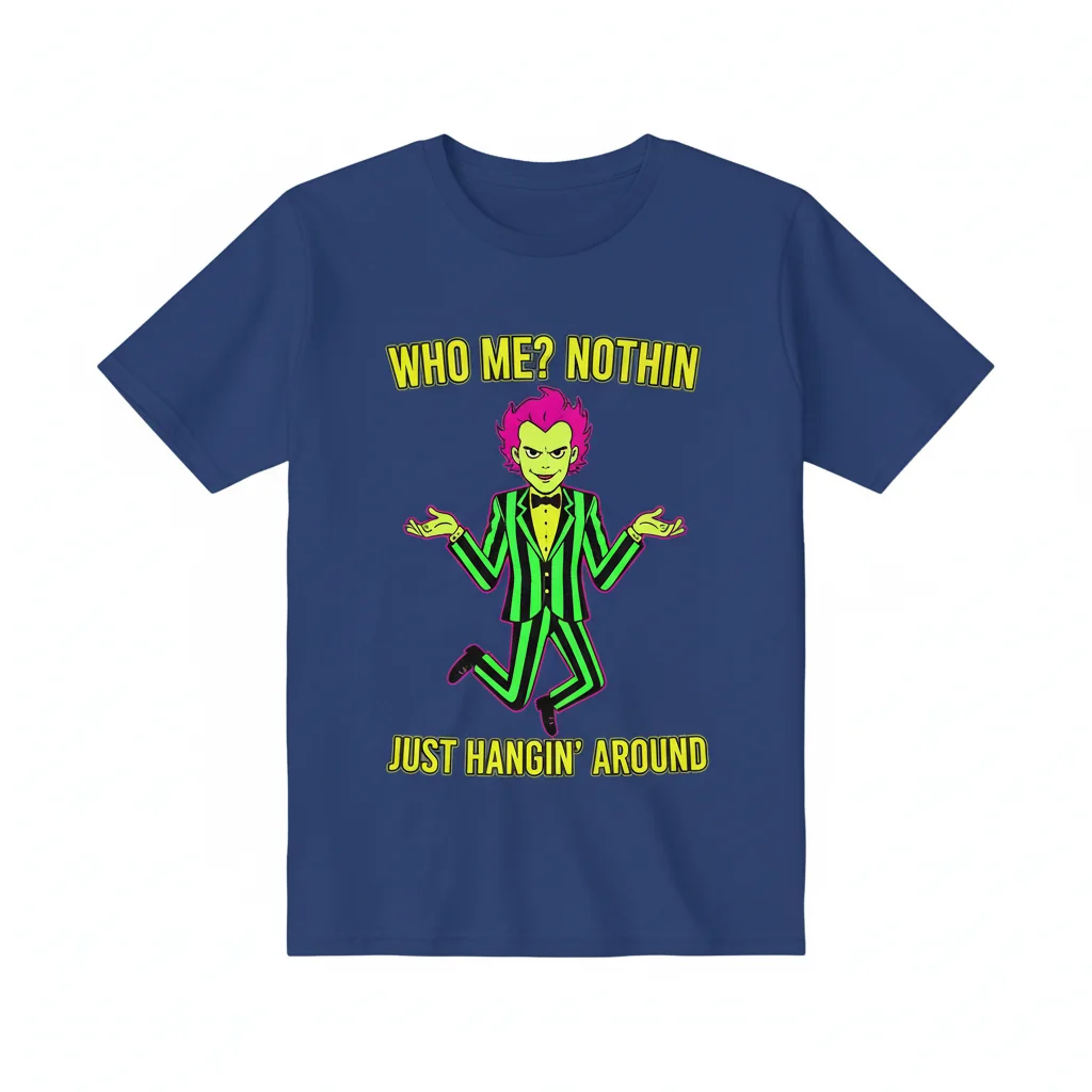 Beetlejuice 'Who Me, Nothin' Just Hangin' Around' Meme T-Shirt