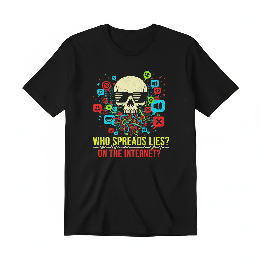 The 'Who Spreads Lies' Internet Truth Seeker Tee – A Thought-Provoking Statement