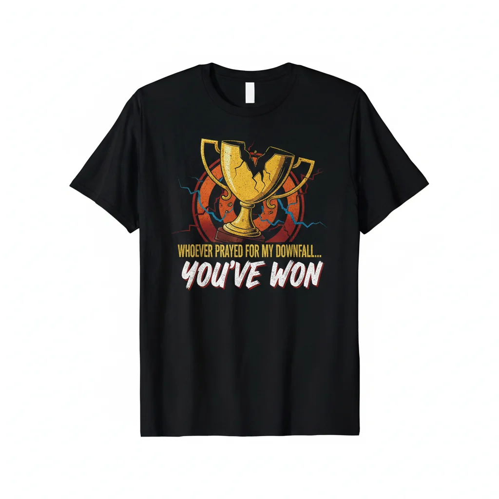 T-Shirt Esencial "Whoever prayed for my downfall...You've won" – Duradero & Vibrante