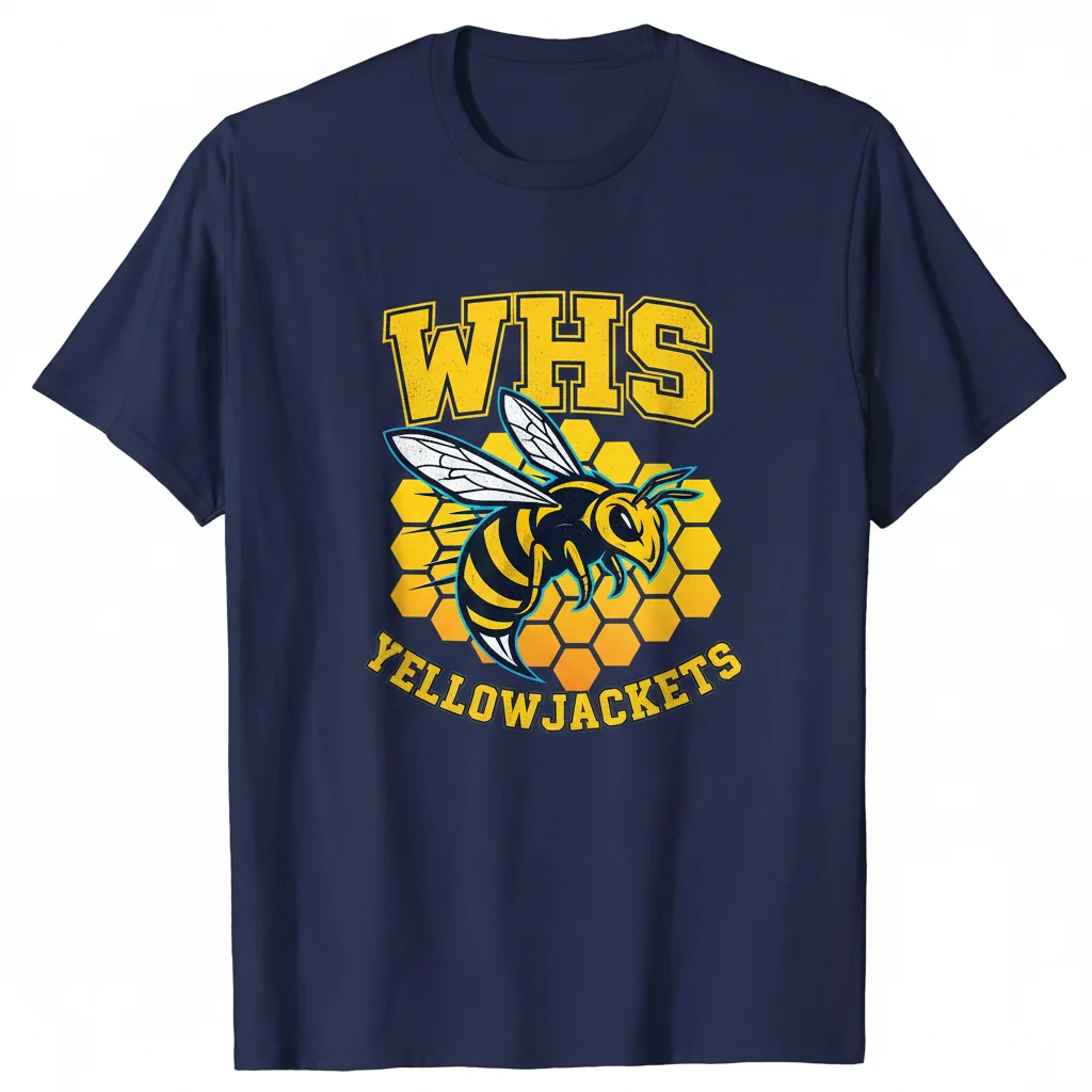 WHS Yellowjackets Essential T-Shirt | Premium Ring-Spun Cotton | School Spirit Apparel