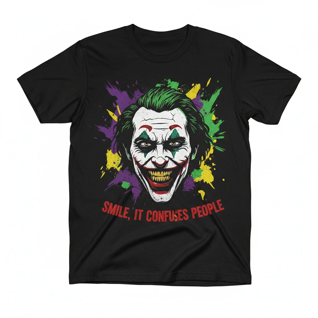 Why So Serious Joker Shirt | DC Comics Villain Graphic Tee | Unisex Supervillain Apparel