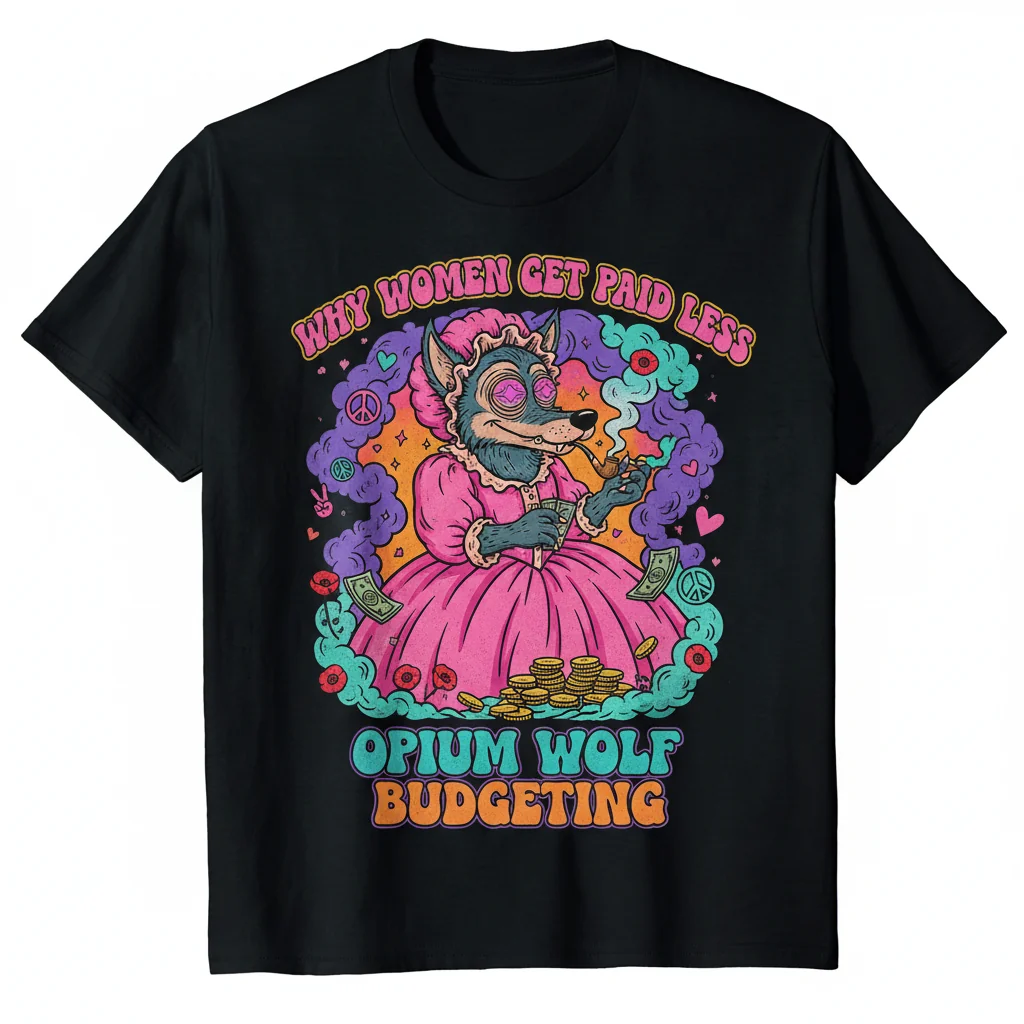 Durable & Vibrant "Why Women Get Paid Less" Wolf Meme Unisex T-Shirt – Pre-Shrunk Comfort