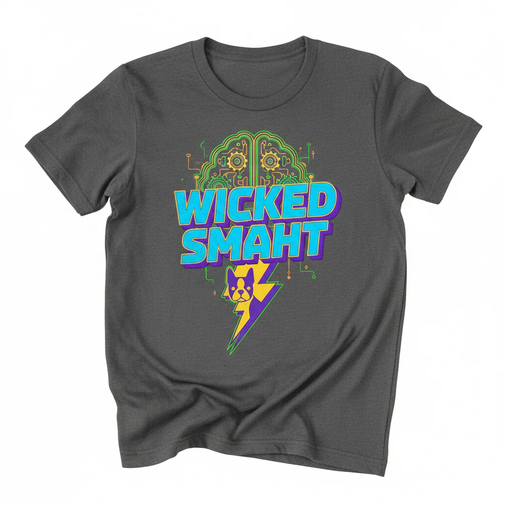 Wicked Smaht (2) Boston Accent Funny Essential Cotton T-Shirt