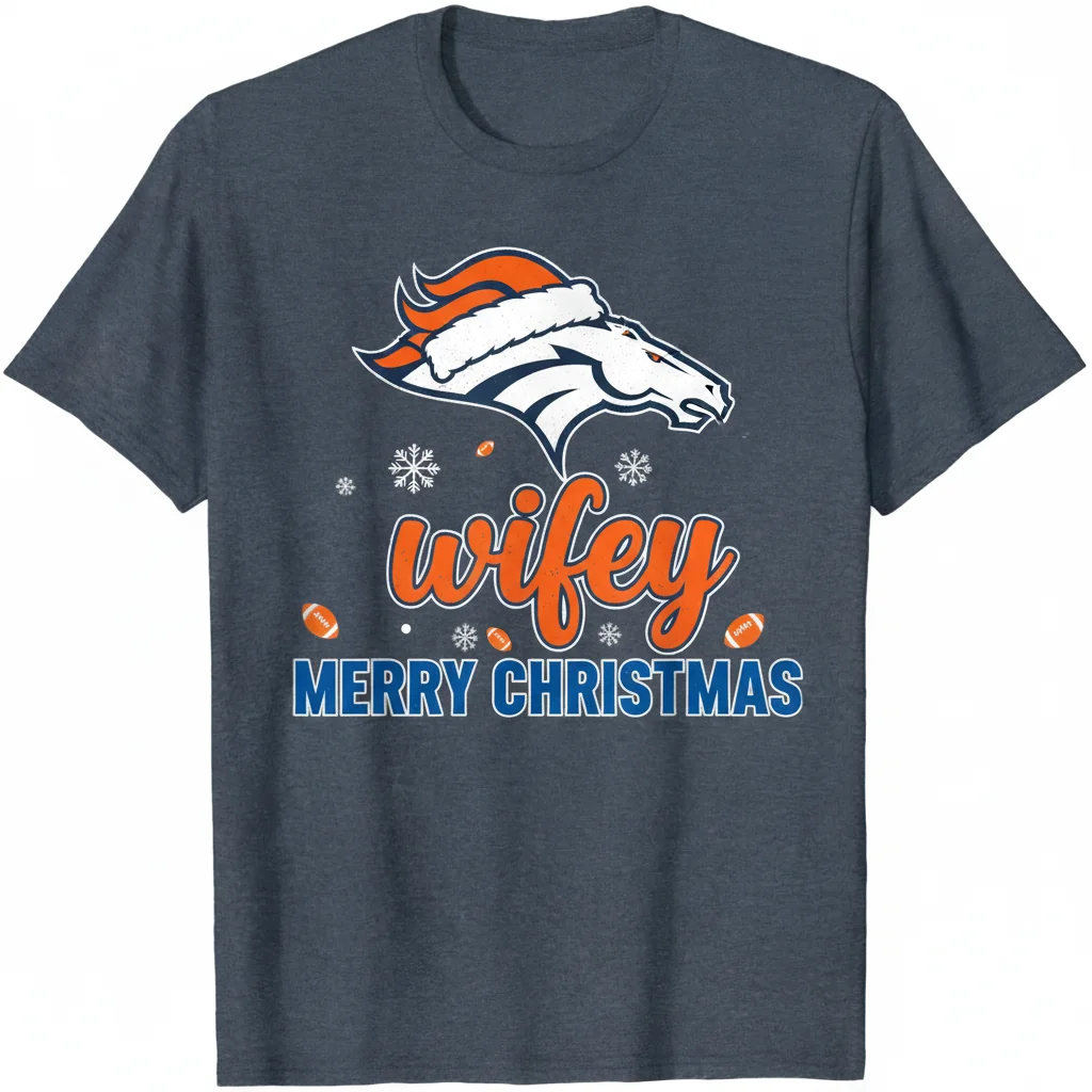 Denver Broncos Wifey Holiday Tee