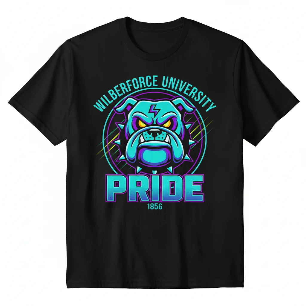 Wilberforce University Pride Bulldog T-Shirt - Official NCAA Apparel
