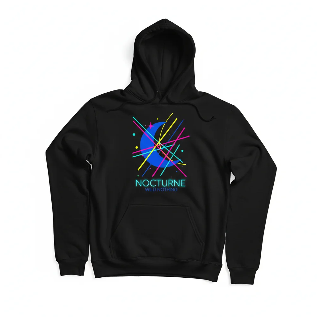 Wild Nothing Nocturne Album Logo Unisex Classic Hoodie - Black