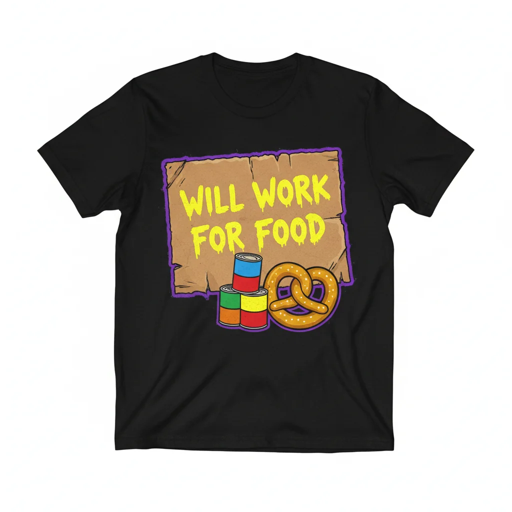 Will Work For Food - Essential Tee
