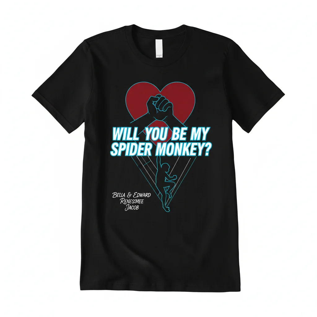 Twilight Spider Monkey Romantic Quote Fan Art Premium T-Shirt