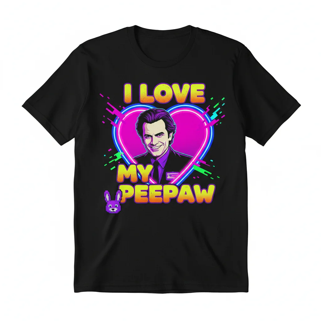 William Afton Matthew Lillard 'I Love My Peepaw' Meme T-Shirt - Premium Cotton Graphic Tee