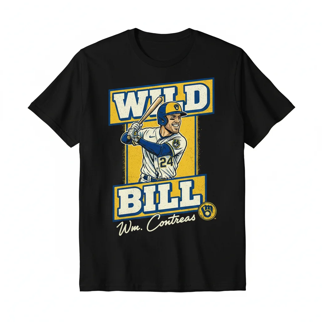 William Contreras x Wild Bill: Milwaukee Brewers Signature Fan Tee