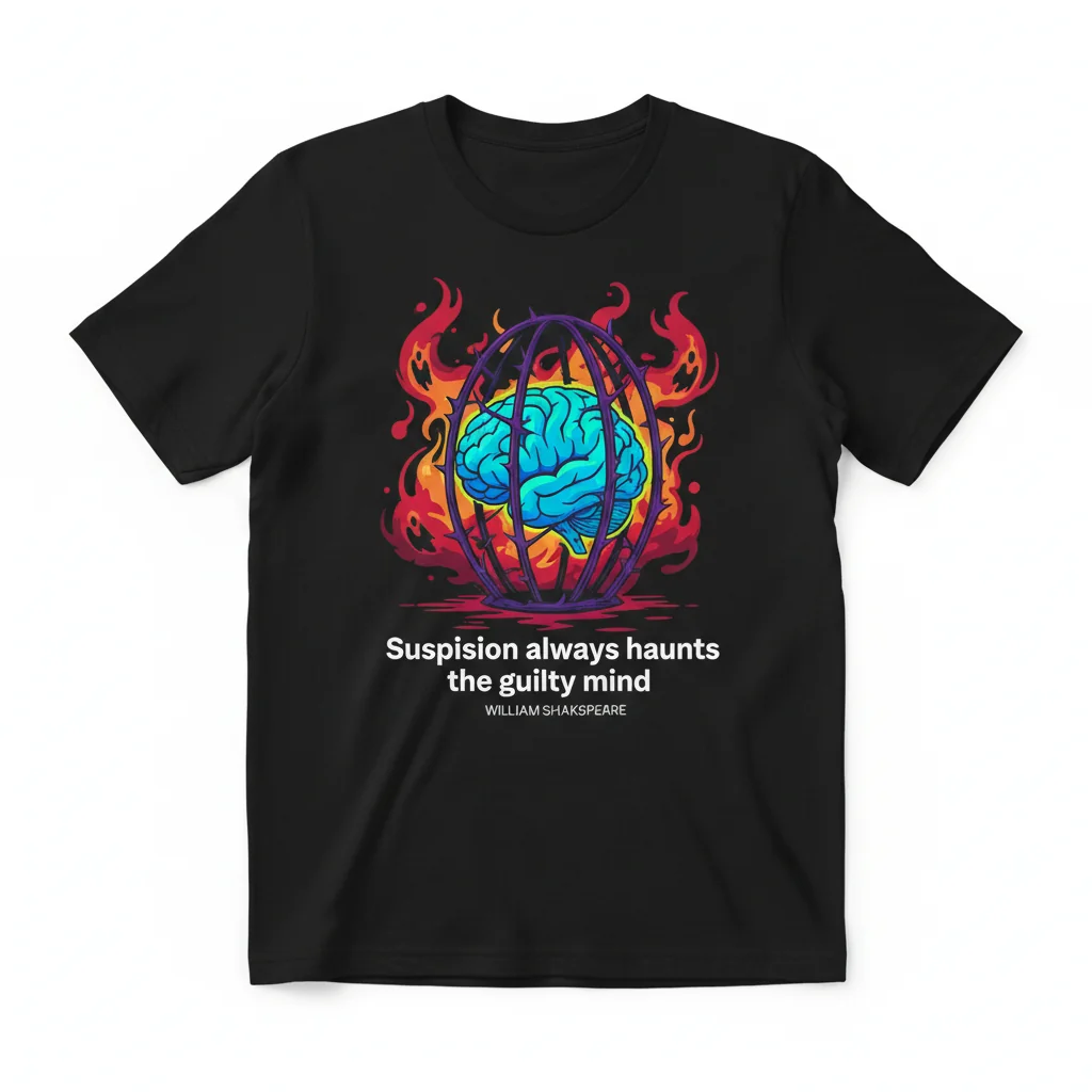William Shakespeare 'Suspicion Haunts the Guilty Mind' - Premium Essential T-Shirt