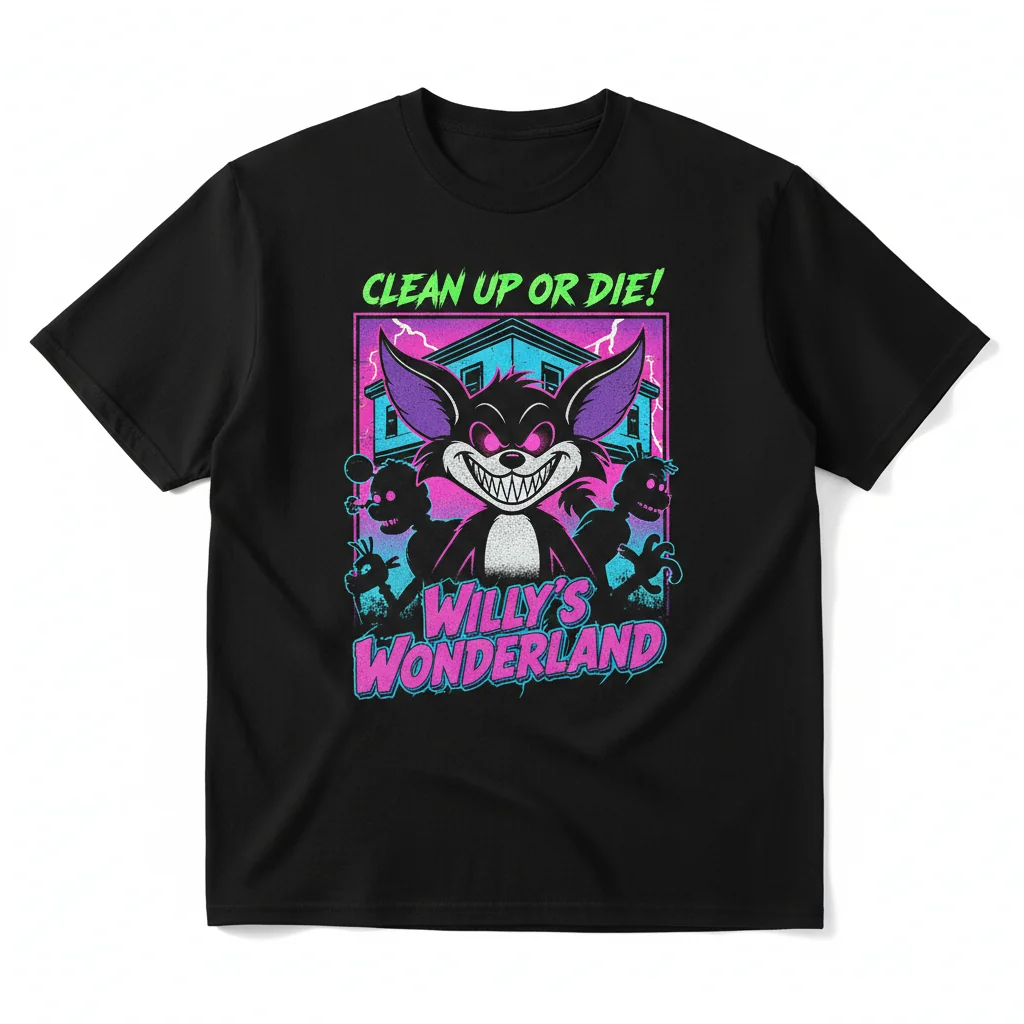 Willy's Wonderland T-Shirt | Horror Comedy Movie Graphic Tee