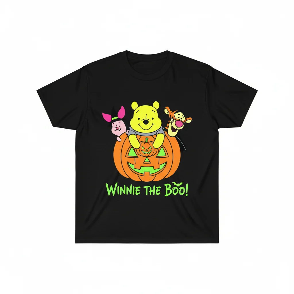 Winnie the Pooh, Piglet & Tigger "Winnie the Boo" Pumpkin Halloween T-Shirt