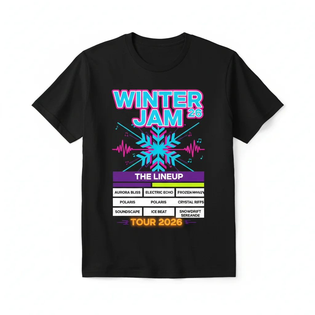 Winter Jam Tour 2026 Official Concert T-Shirt - Premium Cotton Tee