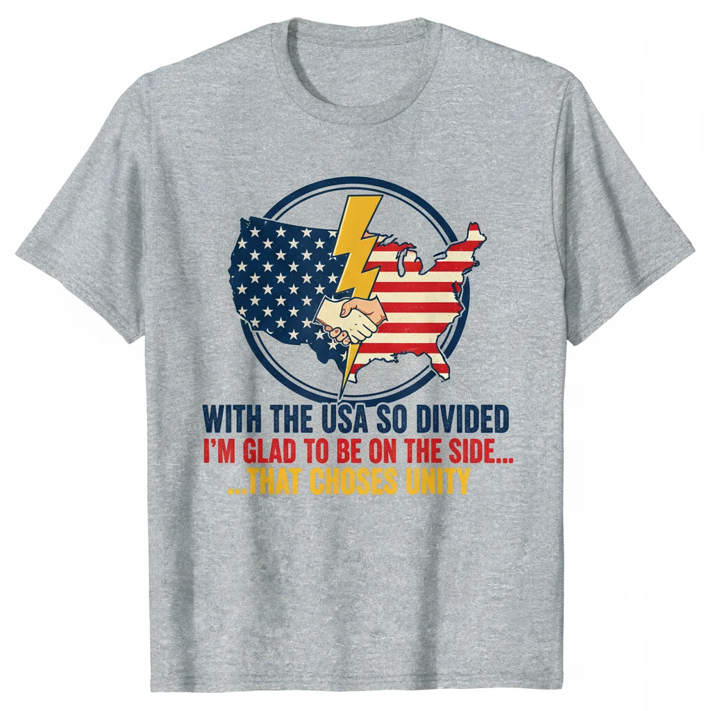United States Divided: Glad to Be On the Side - Statement Tee