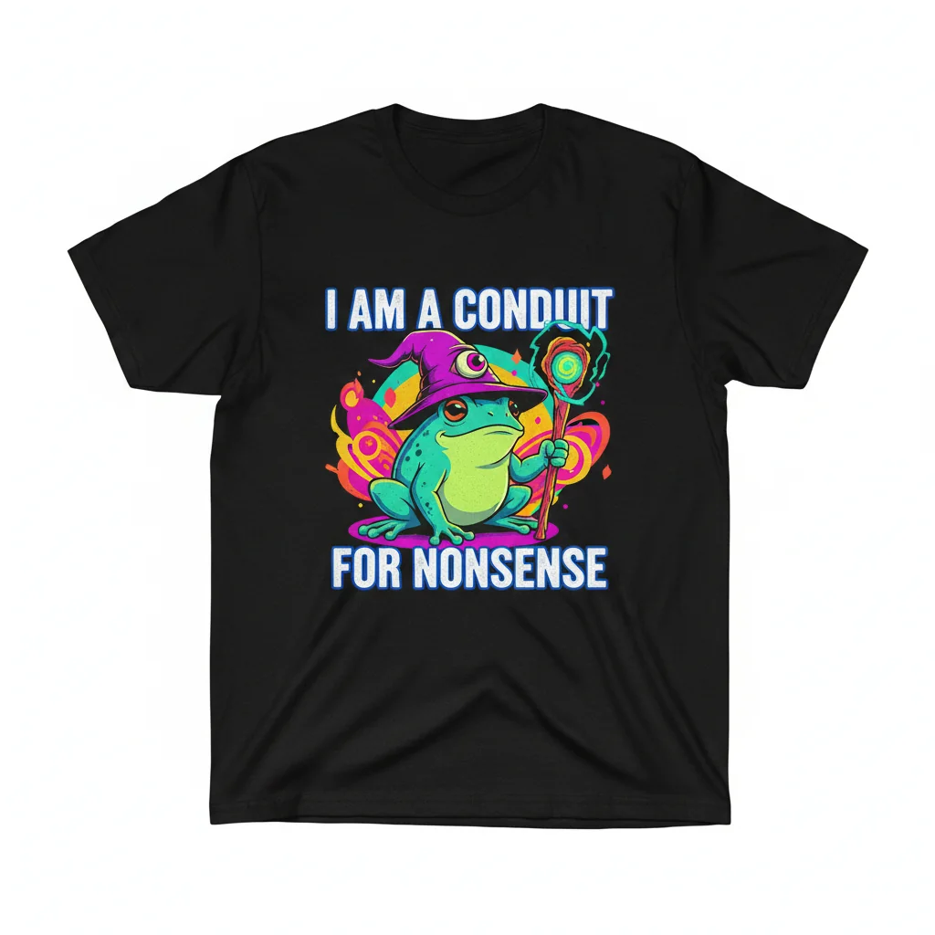 Wizard Frog 'Conduit for Nonsense' Art Tee