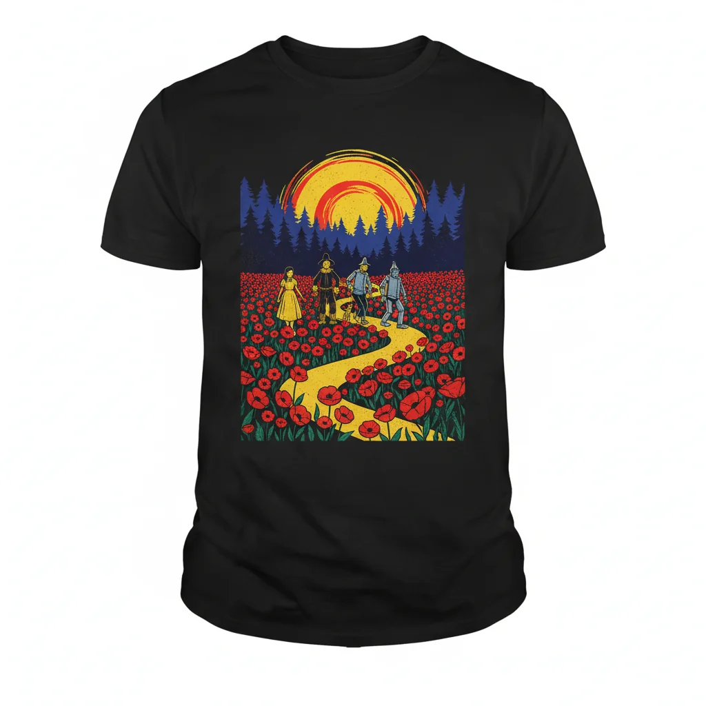 Embrace Whimsy: Wizard of Oz Poppy Field Dream Tee