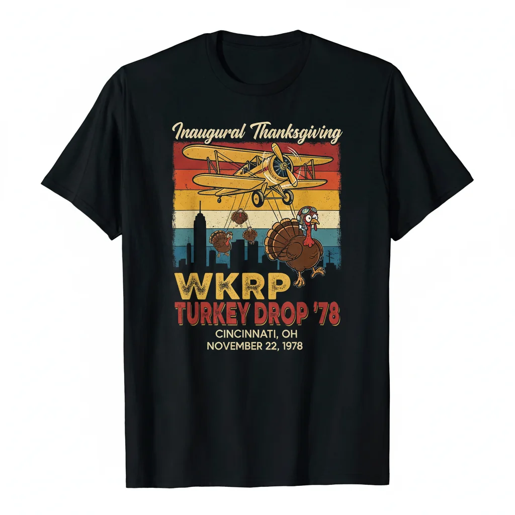 WKRP Turkey Drop 1978 Thanksgiving Cincinnati Shirt – Vintage Comfort & Lasting Style