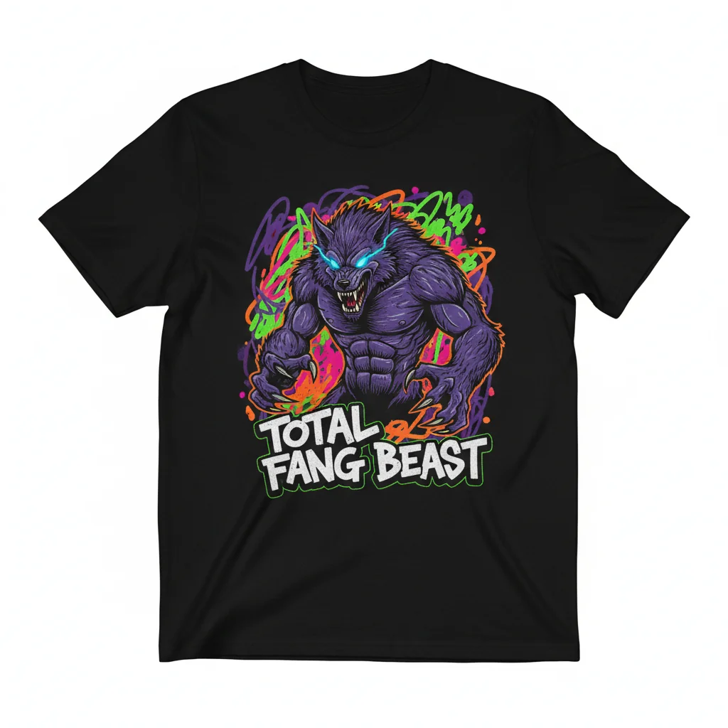 Wolfman TFB Doodle Essential T-Shirt - Unique Graphic Tee for Men & Women