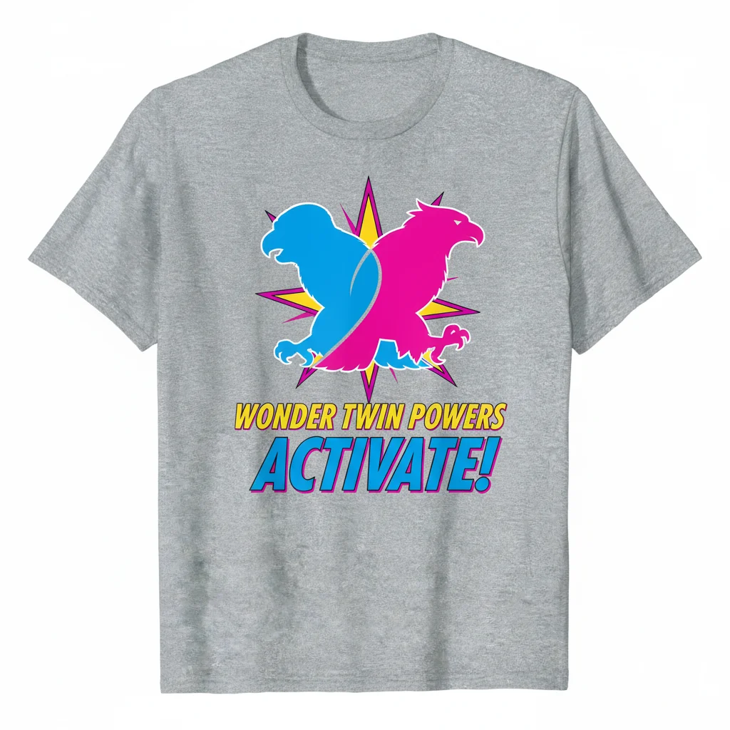 Wonder Twins 'Activate!' Graphic T-Shirt | DC Comics Fan Tee | Unisex Superhero Apparel