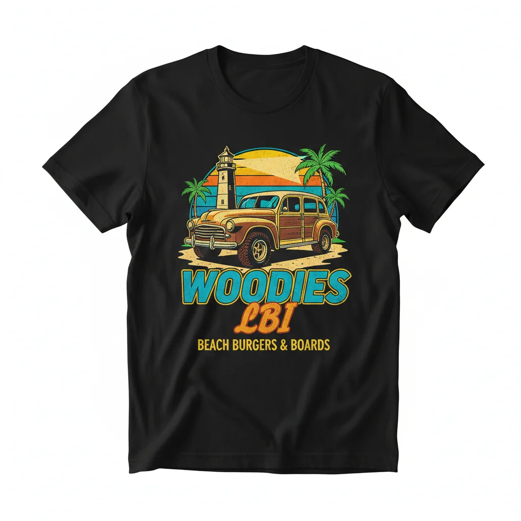 Woodies LBI Essential T-Shirt – Classic Island Style & Comfort