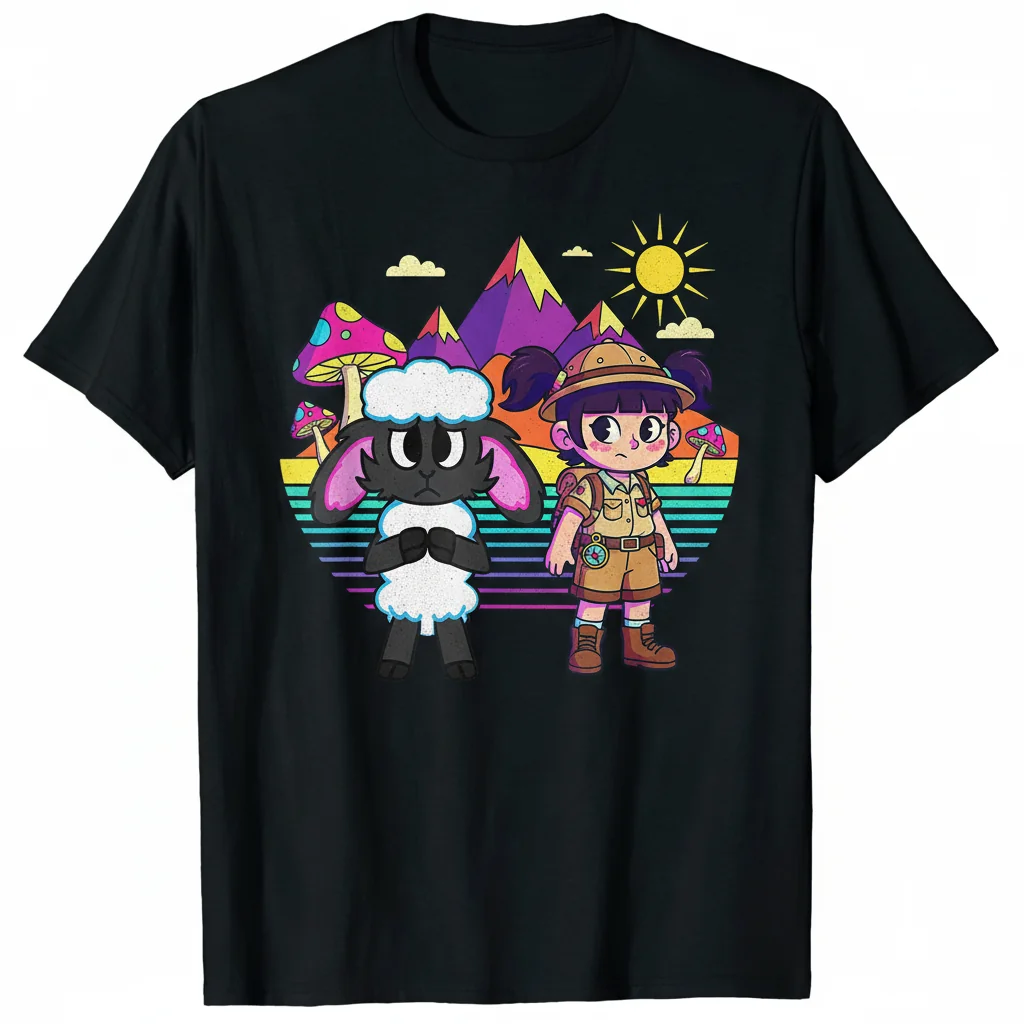 Wooly Amanda The Adventurer T-Shirt | Indie Horror Game Tee
