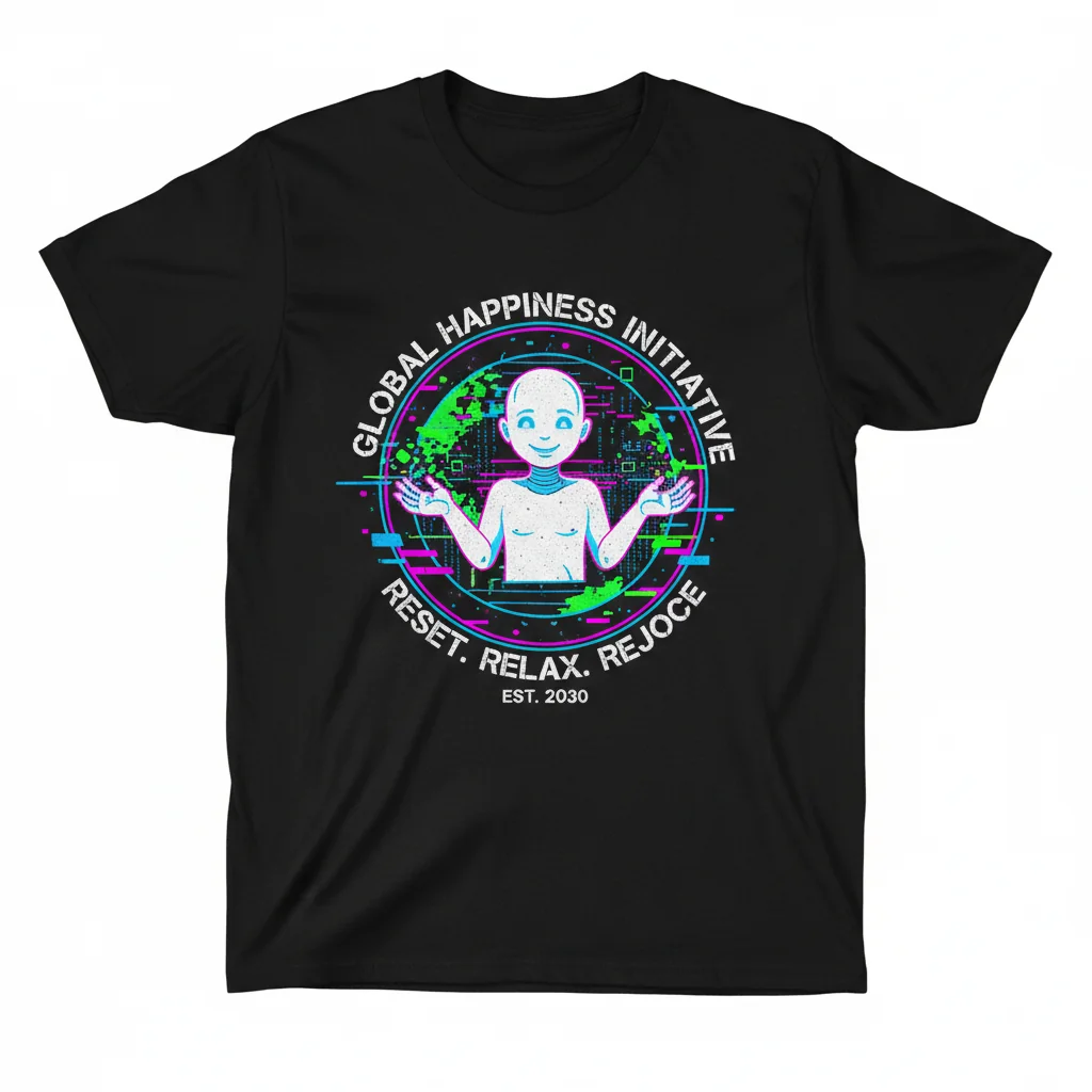 "You Will Own Nothing And Be Happy" WEF Slogan T-Shirt