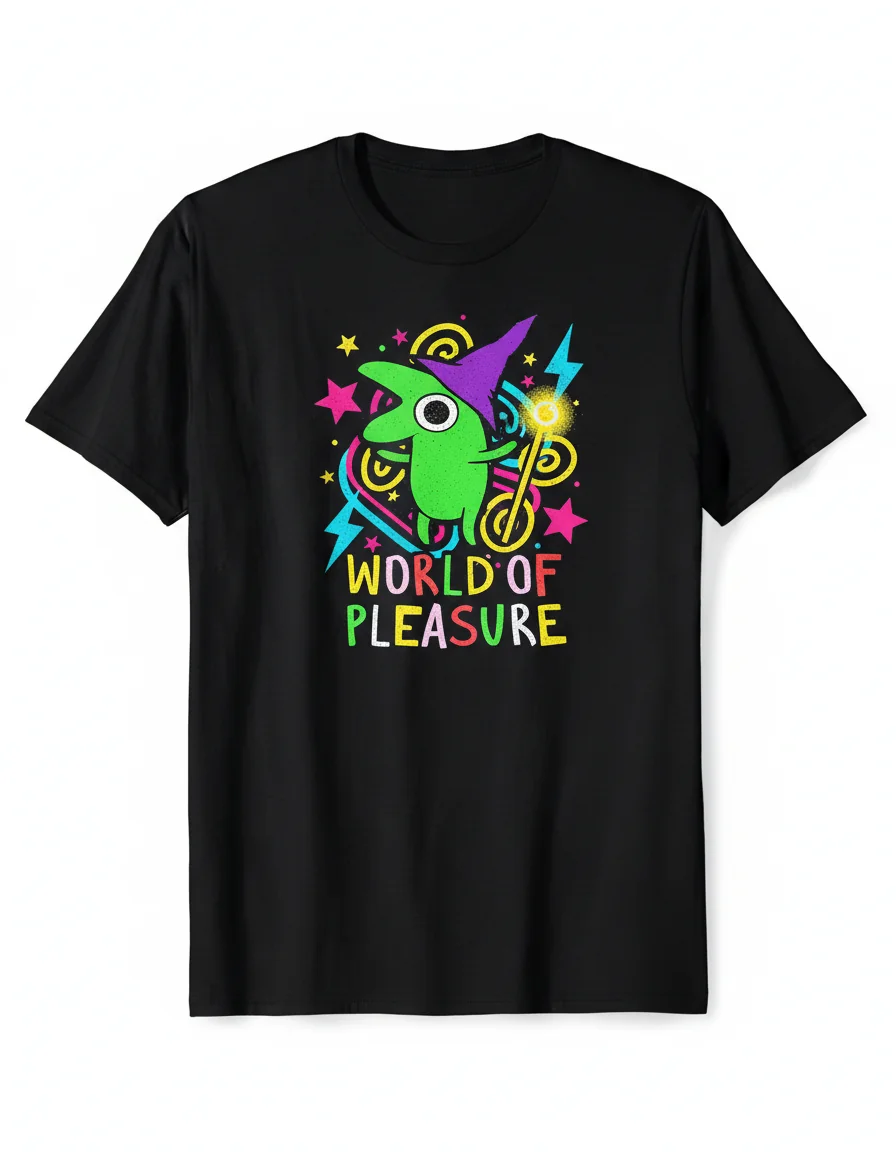 World of Pleasure Gleb Cartoon T-Shirt | Unique Graphic Tee