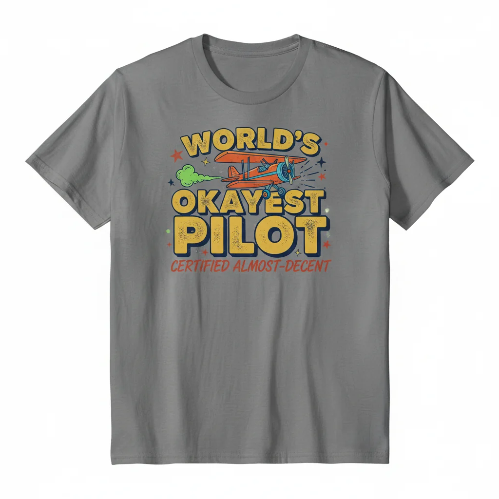 World's Okayest Pilot: Embrace Your Journey Essential Tee